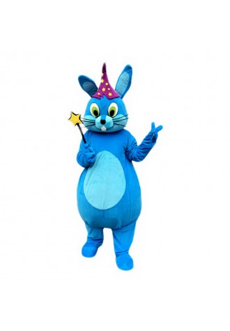 Blue Bunny Rabbit Mascot Costume Free Shipping