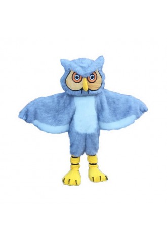Gray Long-Haired Owl Mascot Costume Free Shipping