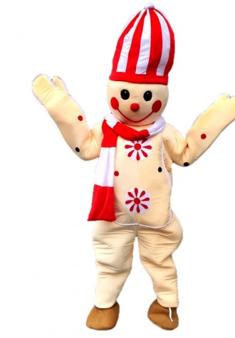 Cute Snowman Mascot Costume For Chirstmas