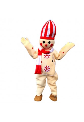 Cute Snowman Mascot Costume For Chirstmas