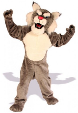 Power Cat Wildcat Mascot Costume Free Shipping