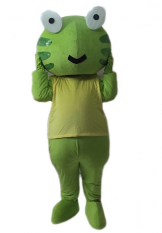 Green Frog Mascot Costume Free Shipping