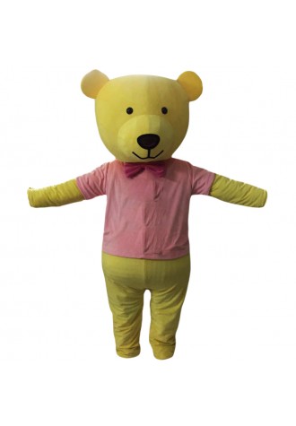 Yellow Bear Mascot Costume Free Shipping