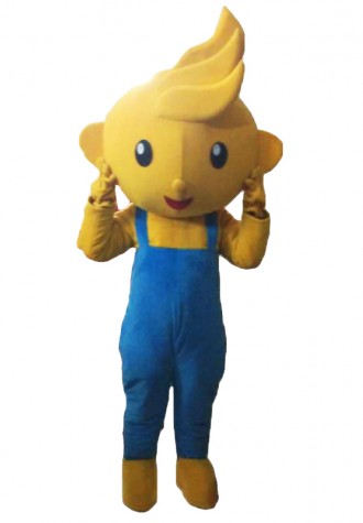 Long Hair Boy Mascot Costumes Cosplay Free Shipping 