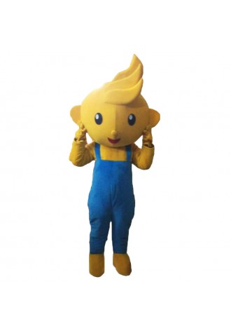 Long Hair Boy Mascot Costumes Cosplay Free Shipping 