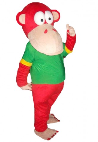Red Monkey Mascot Costumes Free Shipping