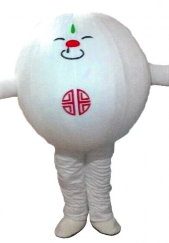 White Lantern Festival Mascot Costumes Free Shipping