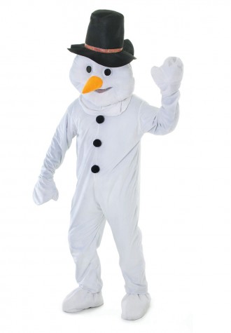 Cartoon Snowman Mascot Costume