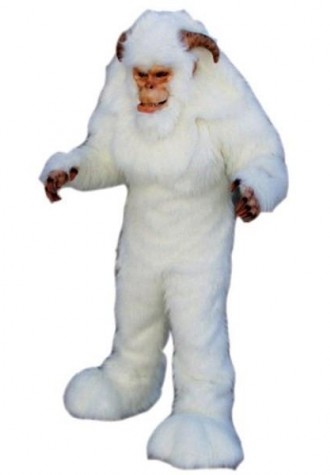 Yeti Long Wool Snowman Mascot Costume