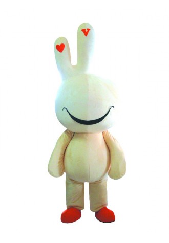  Yellow Cute Easter Bunny Bug Rabbit Mascot Costume
