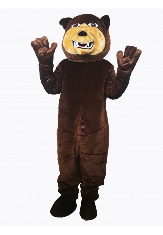 Brown Grizzly Bear Flexible Mascot Costume