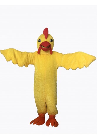 Yellow Realistic Chicken Mascot Costume 