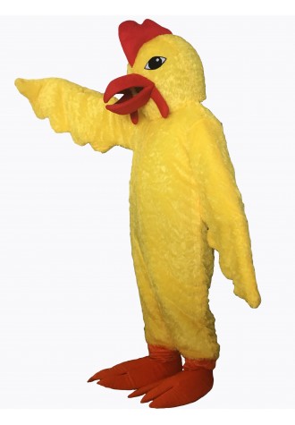 Yellow Realistic Chicken Mascot Costume 