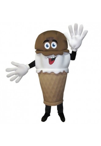 Hand-Dipped IceCream Waver Adult Mascot Costume